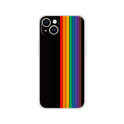 Mobile Phone Case - Pride Lines Flexi Phone Case - LGBTQIA+ Queer