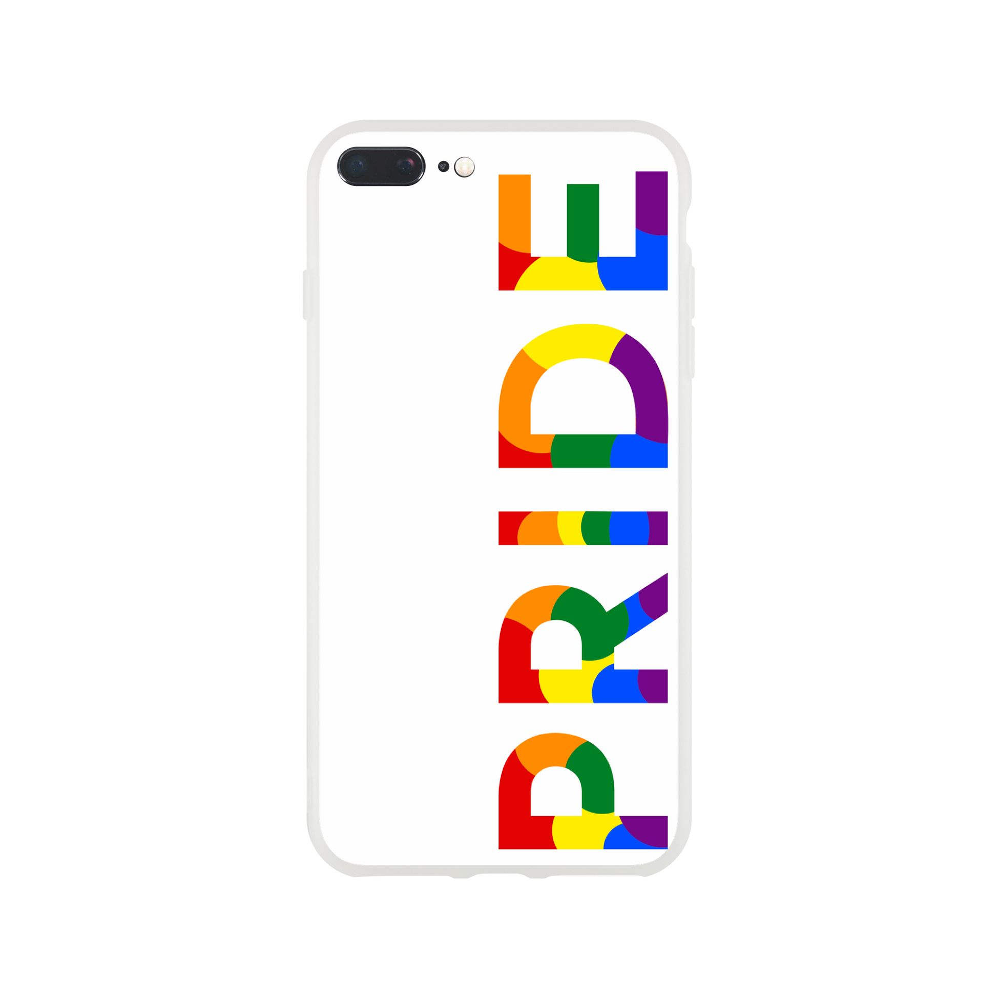 Mobile Phone Cases - Pride Side White Flexi Phone Case