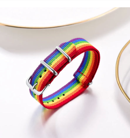 Bracelet - LGBTQIA+ Queer Rainbow Belt Bracelet