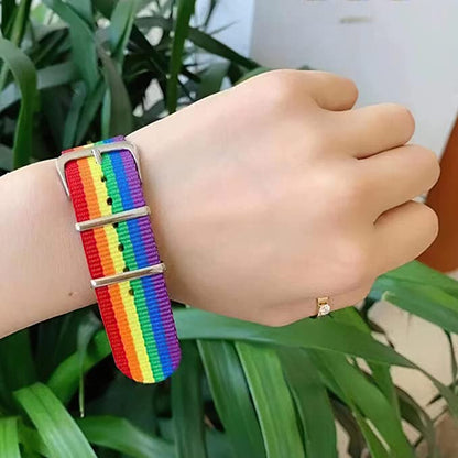 Bracelet - LGBTQIA+ Queer Rainbow Belt Bracelet