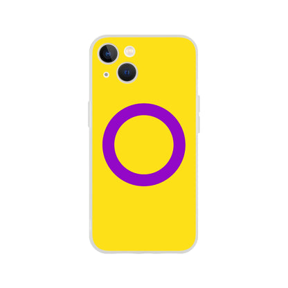 Mobile Phone Case - Intersex Pride Flag Flexi Phone Case - LGBTQIA+ Queer