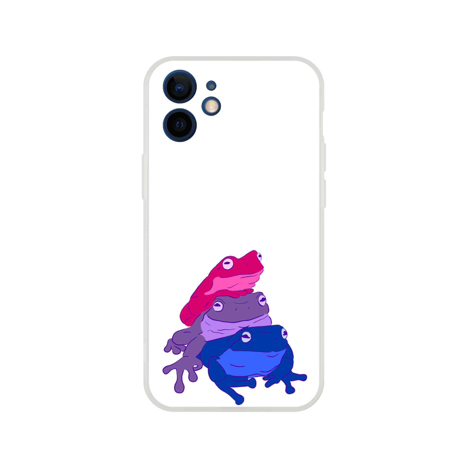 Mobile Phone Case - Bisexual Frog Stack Flexi Phone Case