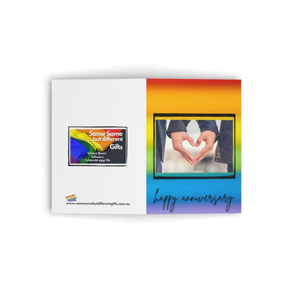 Greeting Card - Rainbow Heart Anniversary Card