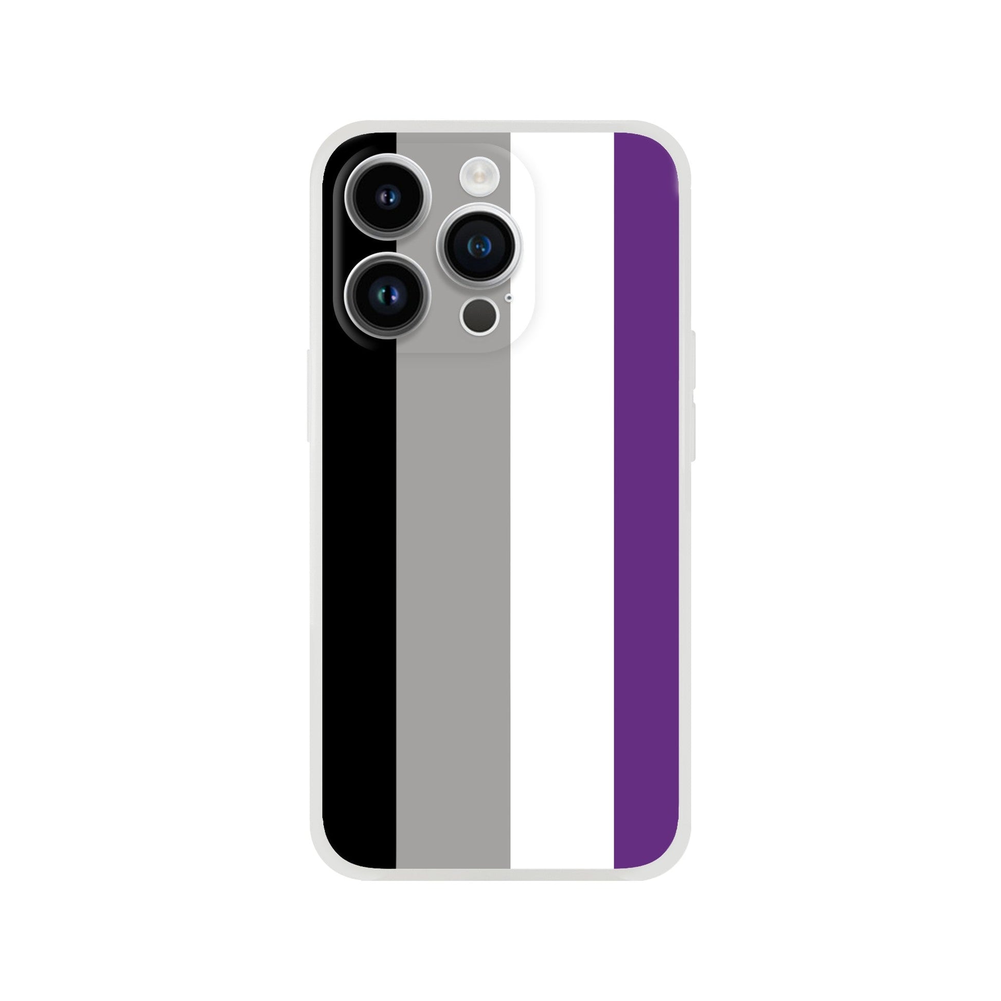 Mobile Phone Case - Asexual Pride Flag Flexi Phone Case - LGBTQIA+ Queer