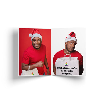 Greeting Card - Naughty Or Nice Greeting Card