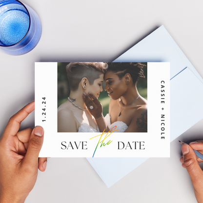 LGBTQIA+ Queer Simply Save the Date - Save the Date Cards