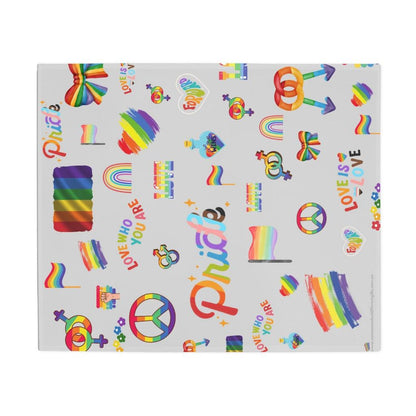 Throw Blanket - Symbols Pride Fleece Throw Blanket