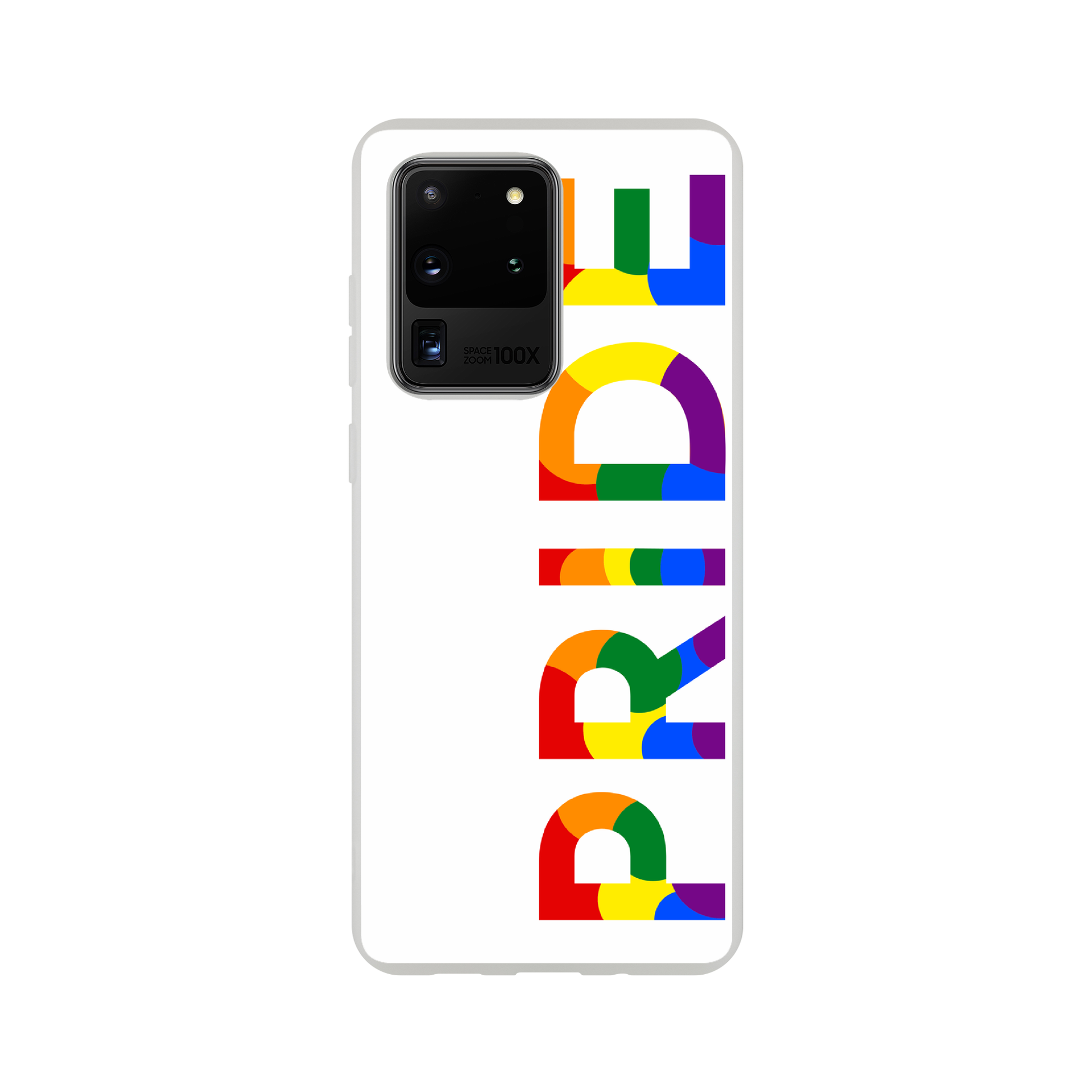 Mobile Phone Cases - Pride Side White Flexi Phone Case