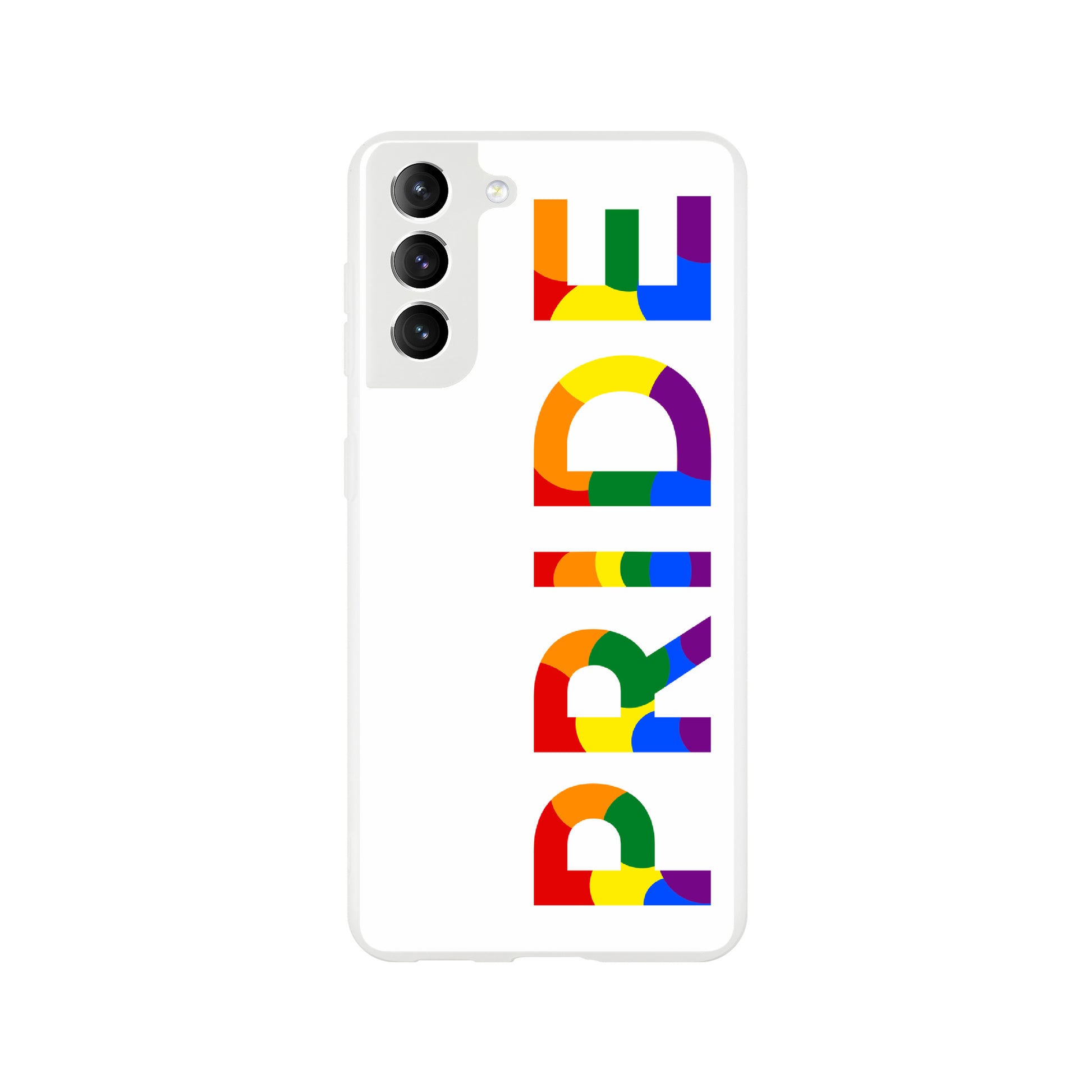 Mobile Phone Cases - Pride Side White Flexi Phone Case