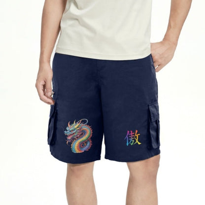 LGBTQIA+ Queer Dragon Pride Cargo Shorts