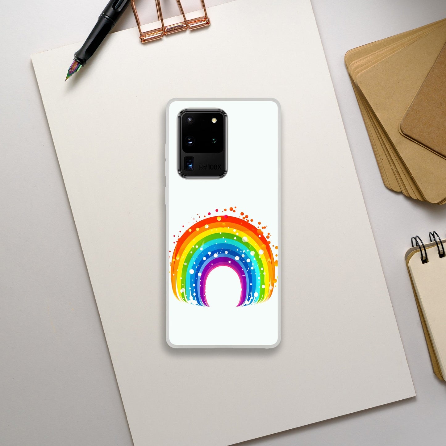 Mobile Phone Case - Fruity Rainbow Pride Flexi Phone Case - LGBTQIA+ Queer