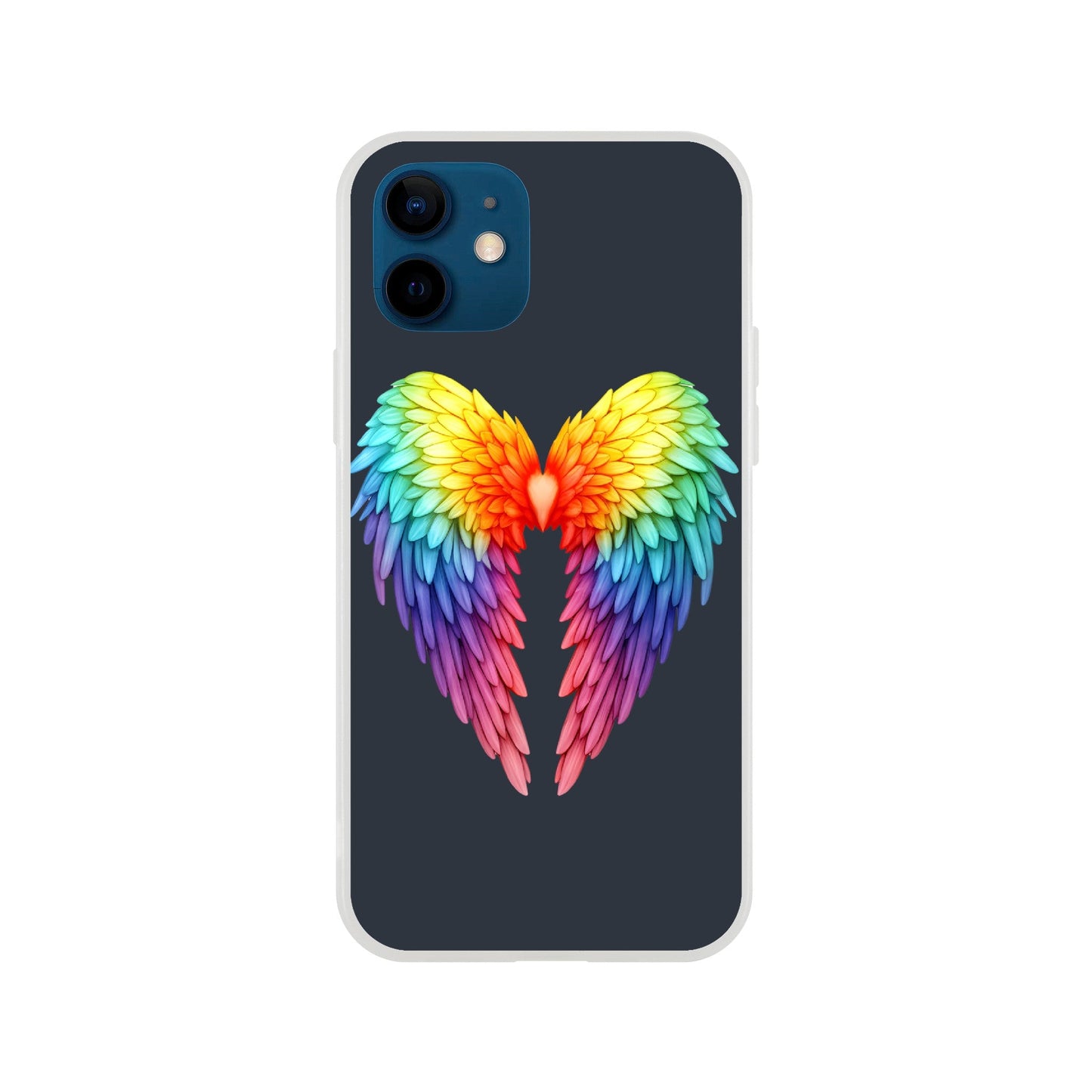 Mobile Phone Case - Get Your Rainbow Pride Wings Flexi Phone Case - LGBTQIA+ Queer