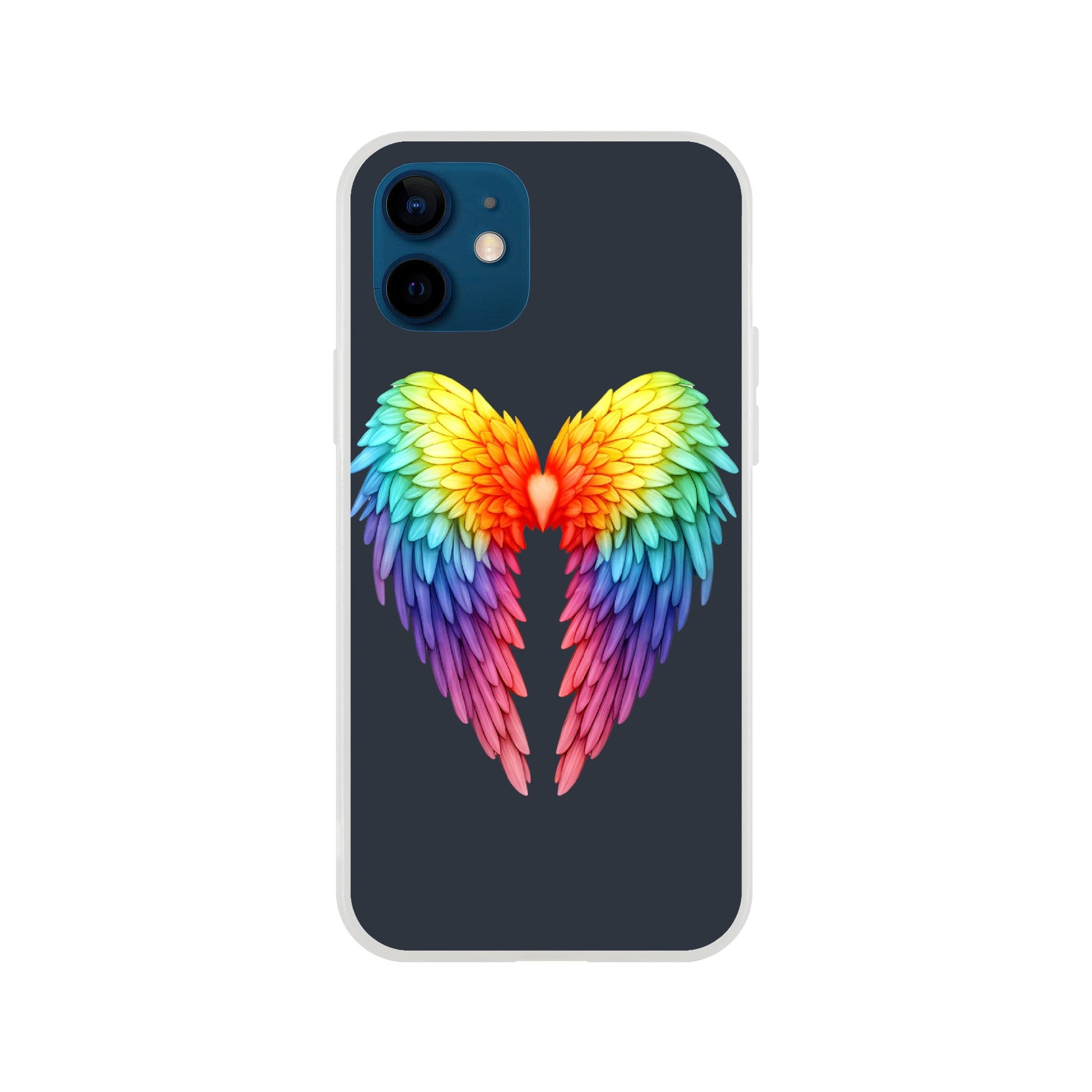 Mobile Phone Case - Get Your Rainbow Pride Wings Flexi Phone Case - LGBTQIA+ Queer