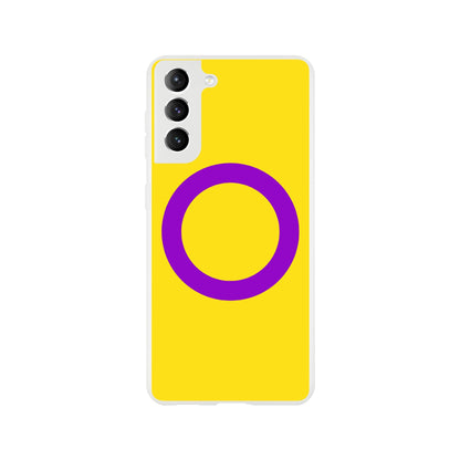 Mobile Phone Case - Intersex Pride Flag Flexi Phone Case - LGBTQIA+ Queer