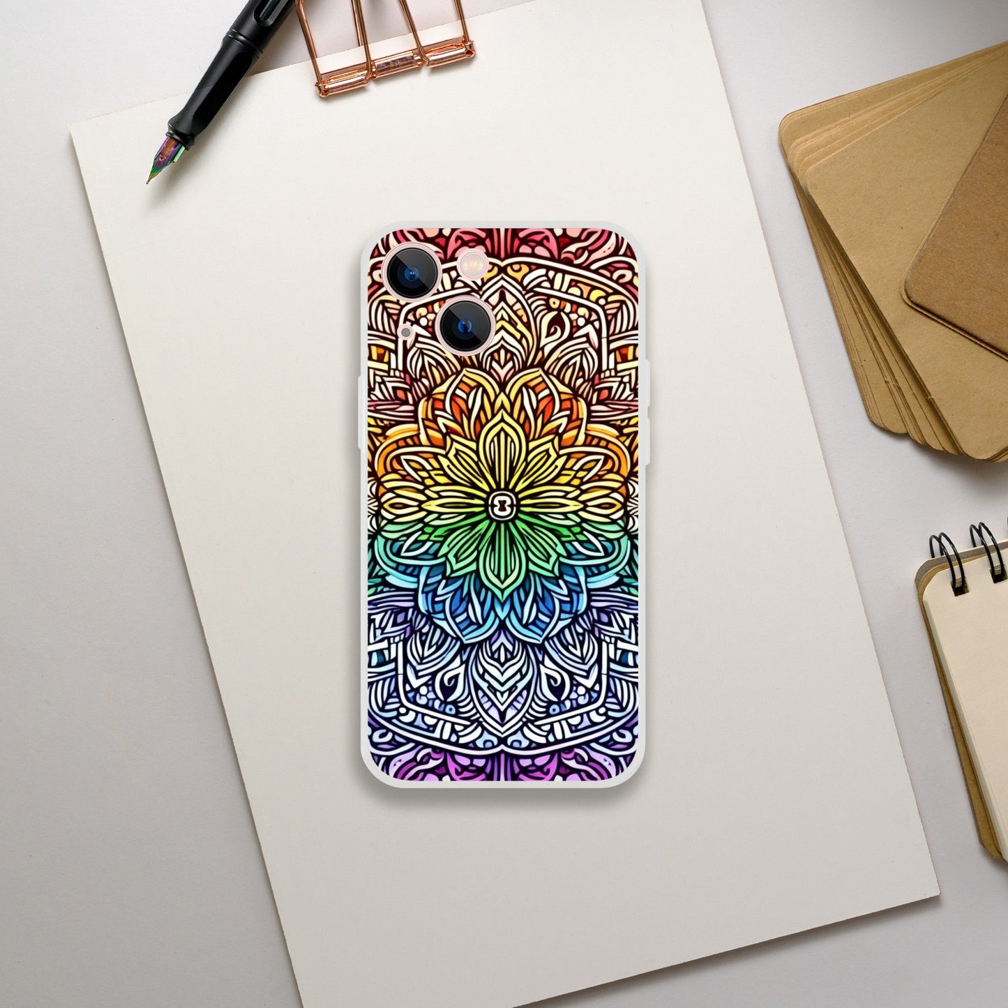 Mobile Phone Case - Stained Glass Pride Shield - IPhone Case - Samsung Case - Clear - Flexi - Bio - Slim - Tough - LGBTQIA+ Mobile Phone Cases