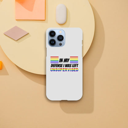 Phone Case - In My Defence - IPhone Case - Samsung Case - Clear - Flexi - Bio - Slim - Tough - LGBTQIA+ Mobile Phone Cases