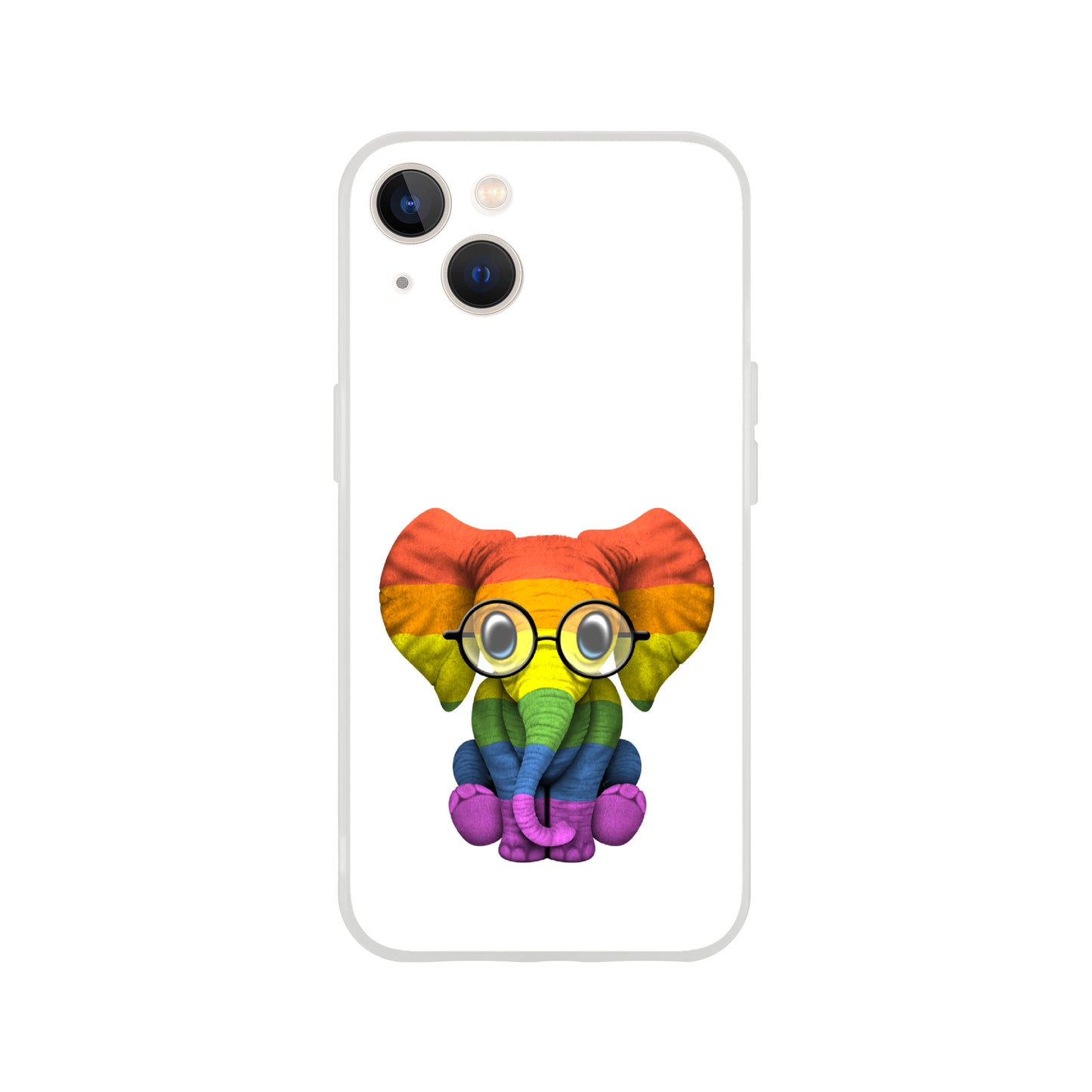 Mobile Phone Case - Baby Pride Elephant Flexi Phone Case