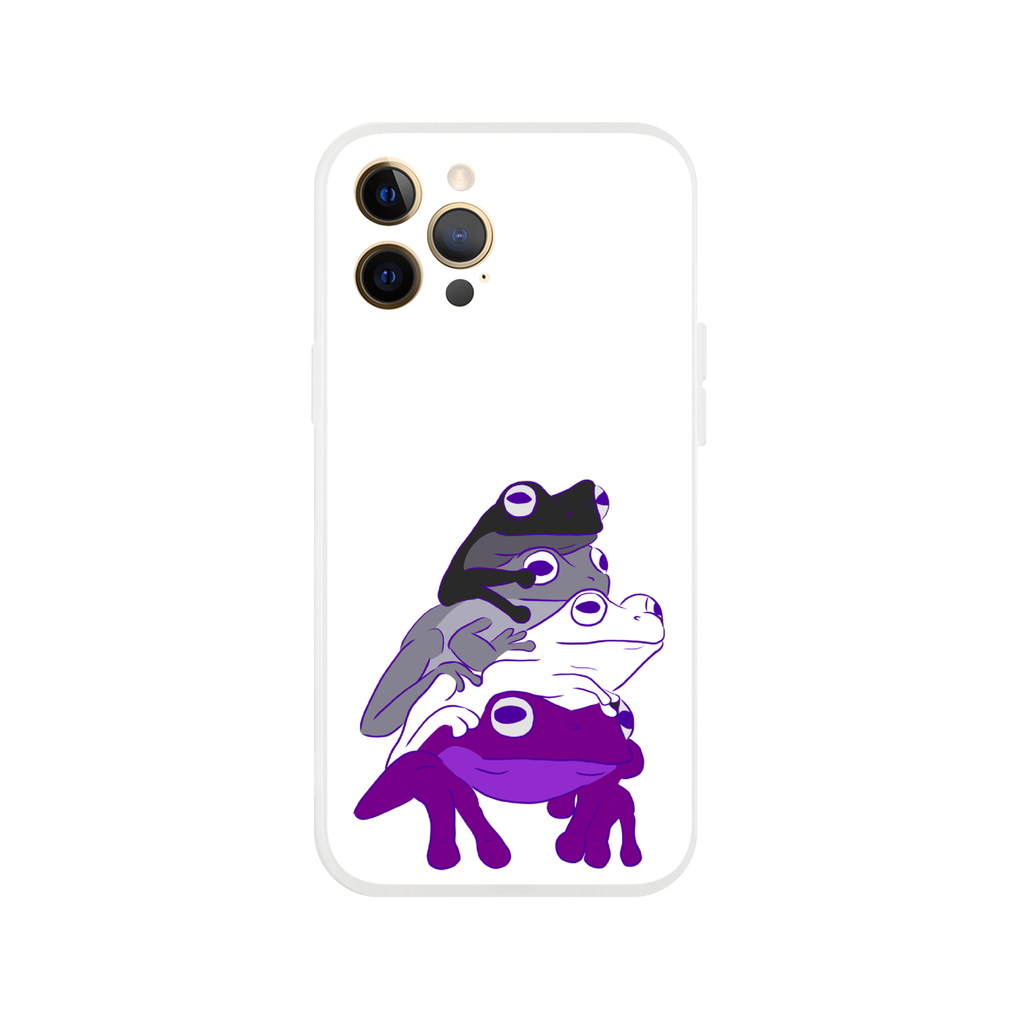 Mobile Phone Case - Asexual Frog Stack Flexi Phone Case