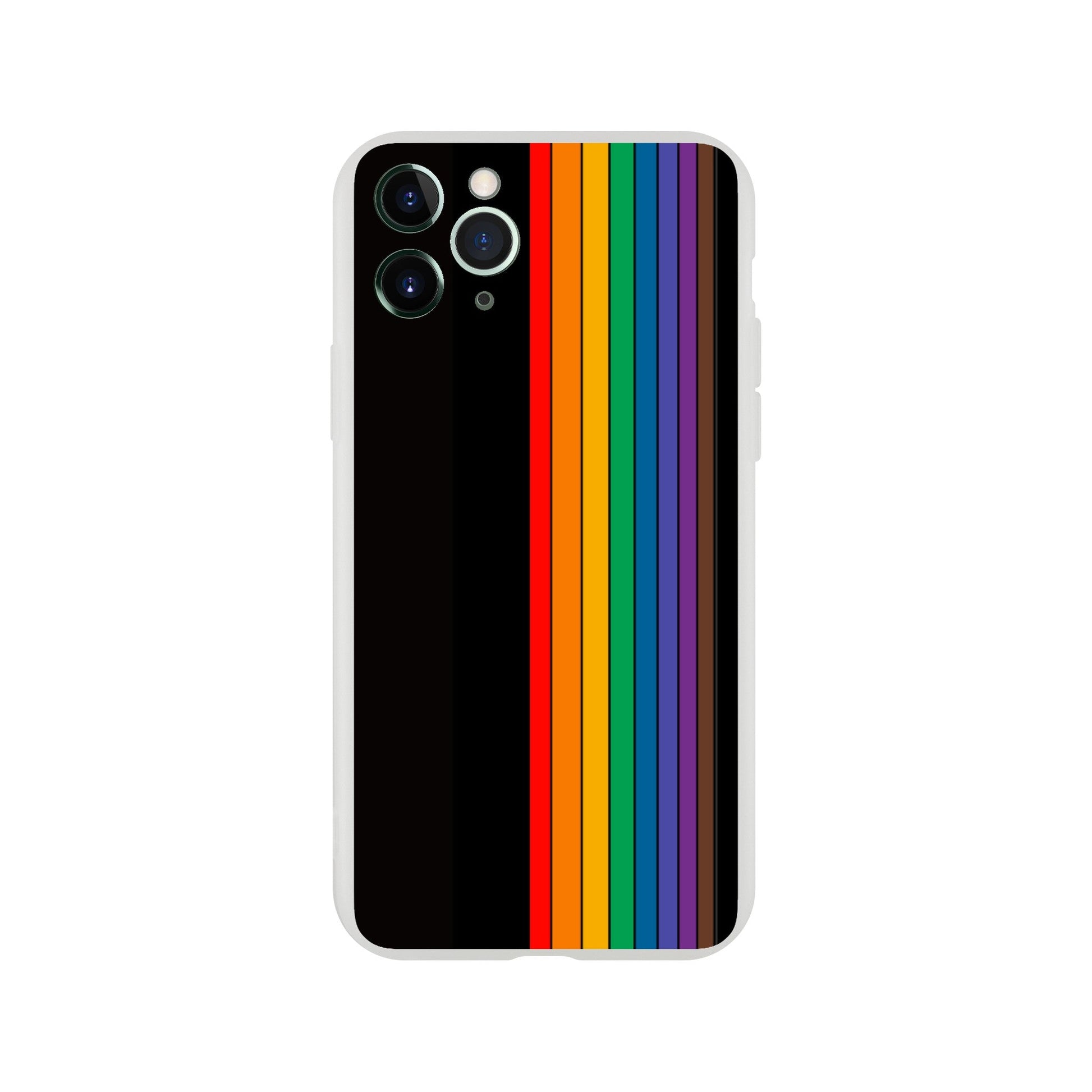 Mobile Phone Case - Pride Lines Flexi Phone Case - LGBTQIA+ Queer