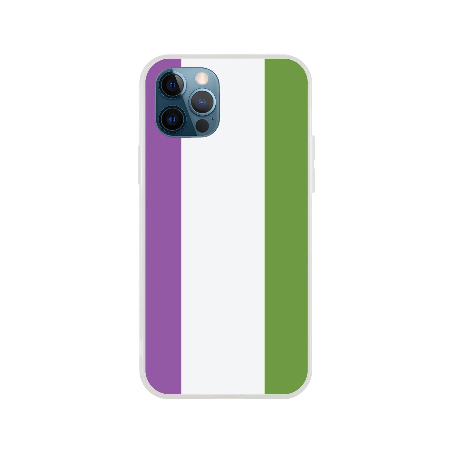 Mobile Phone Case - Genderqueer Pride Flag Flexi Phone Case - LGBTQIA+ Queer