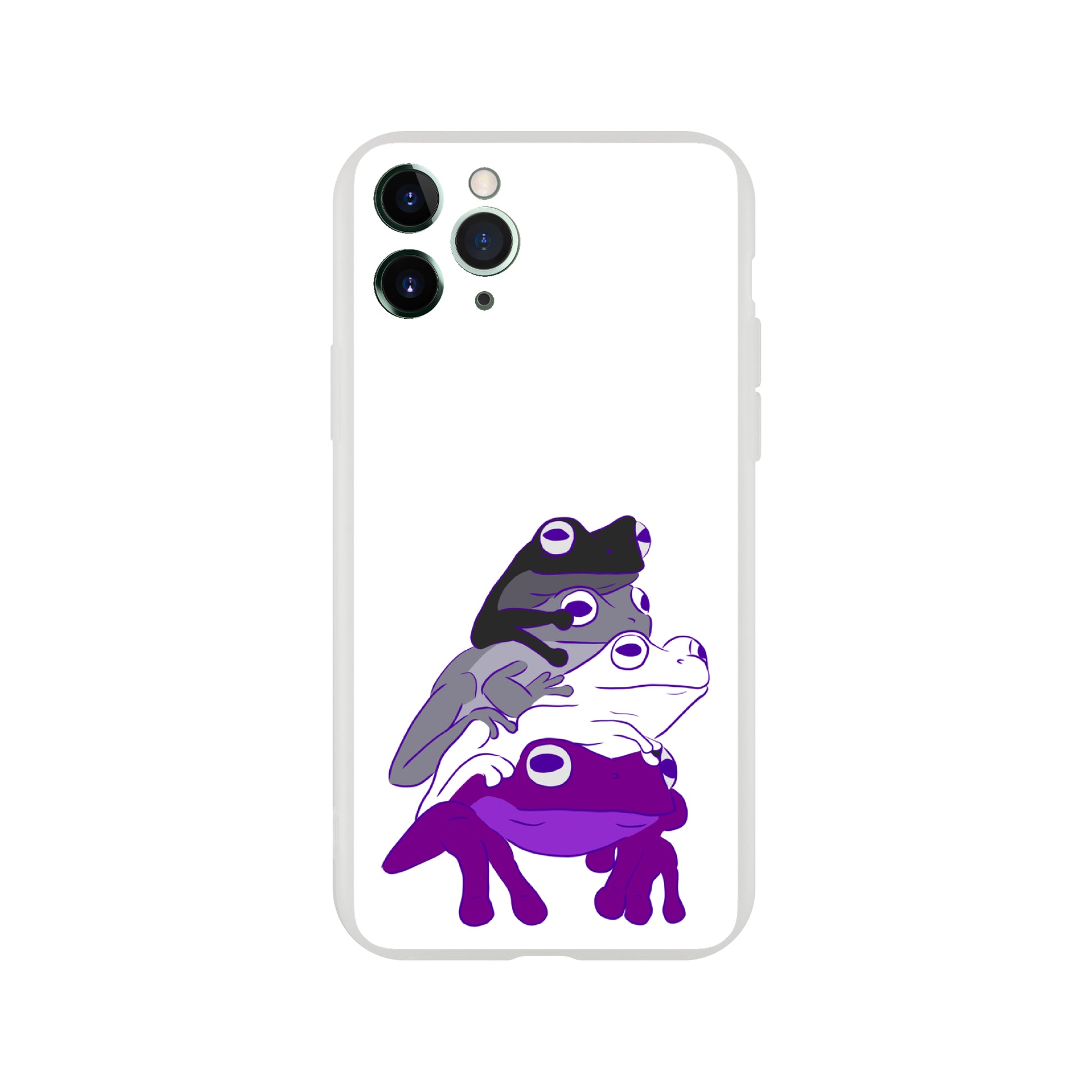 Mobile Phone Case - Asexual Frog Stack Flexi Phone Case