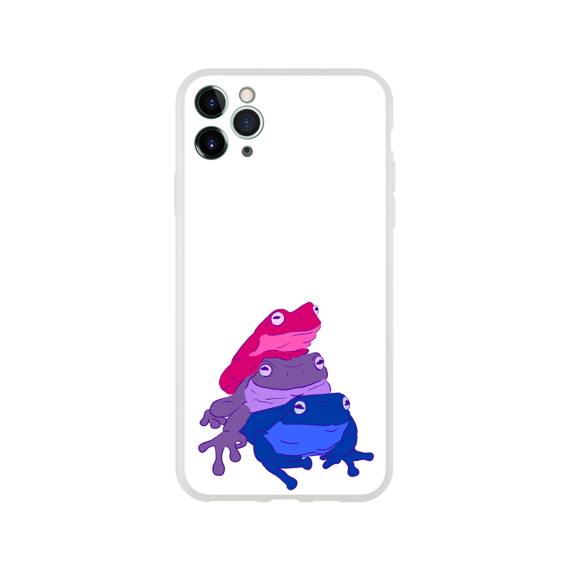 Mobile Phone Case - Bisexual Frog Stack Flexi Phone Case