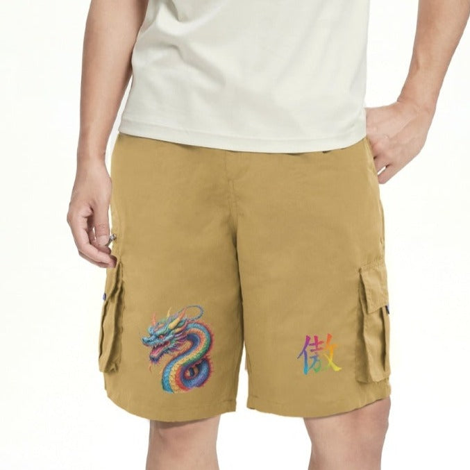 LGBTQIA+ Queer Dragon Pride Cargo Shorts