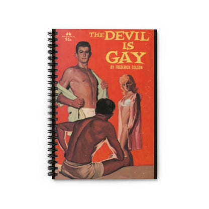 Notebooks - The Devil Is Gay  - Spiral Ruled Line Notebook