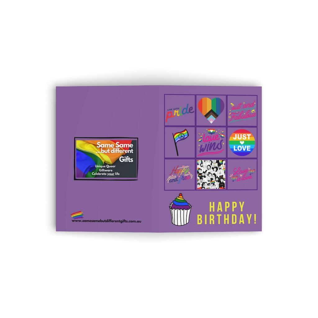 Greeting Card - Birthday Squares Birthday Card