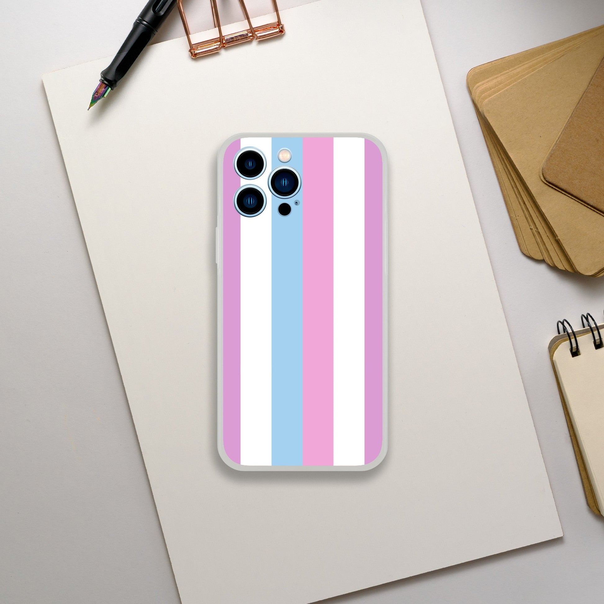 Mobile Phone Case - Bi-Gender Pride Flag Flexi Phone Case - LGBTQIA+ Queer