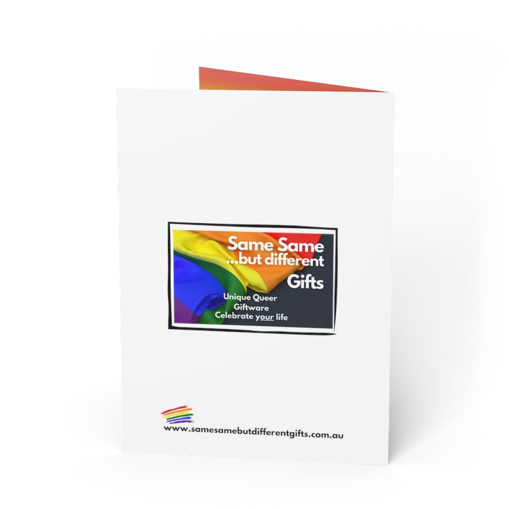 Greeting Card - Rainbow Heart Anniversary Card