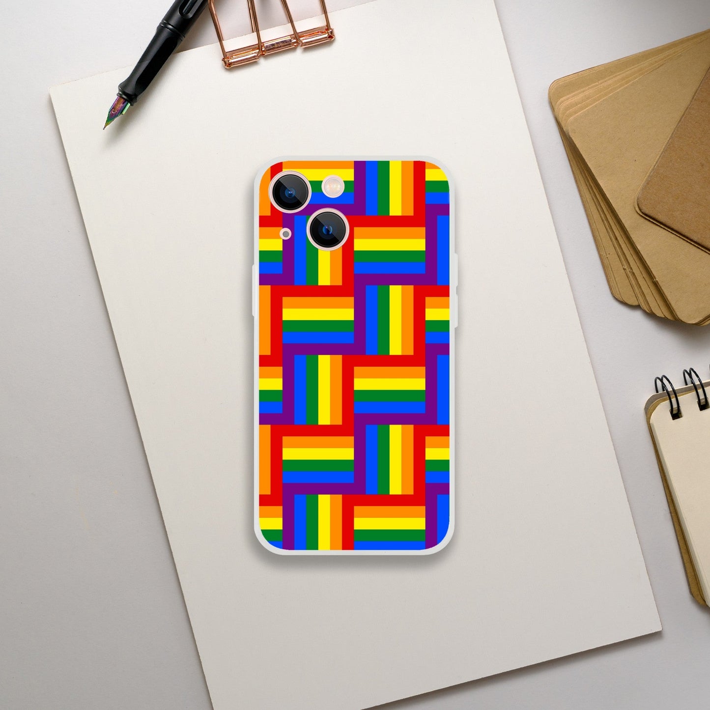 Mobile Phone Case - Pattern Pride Flexi Phone Case - LGBTQIA+ Queer