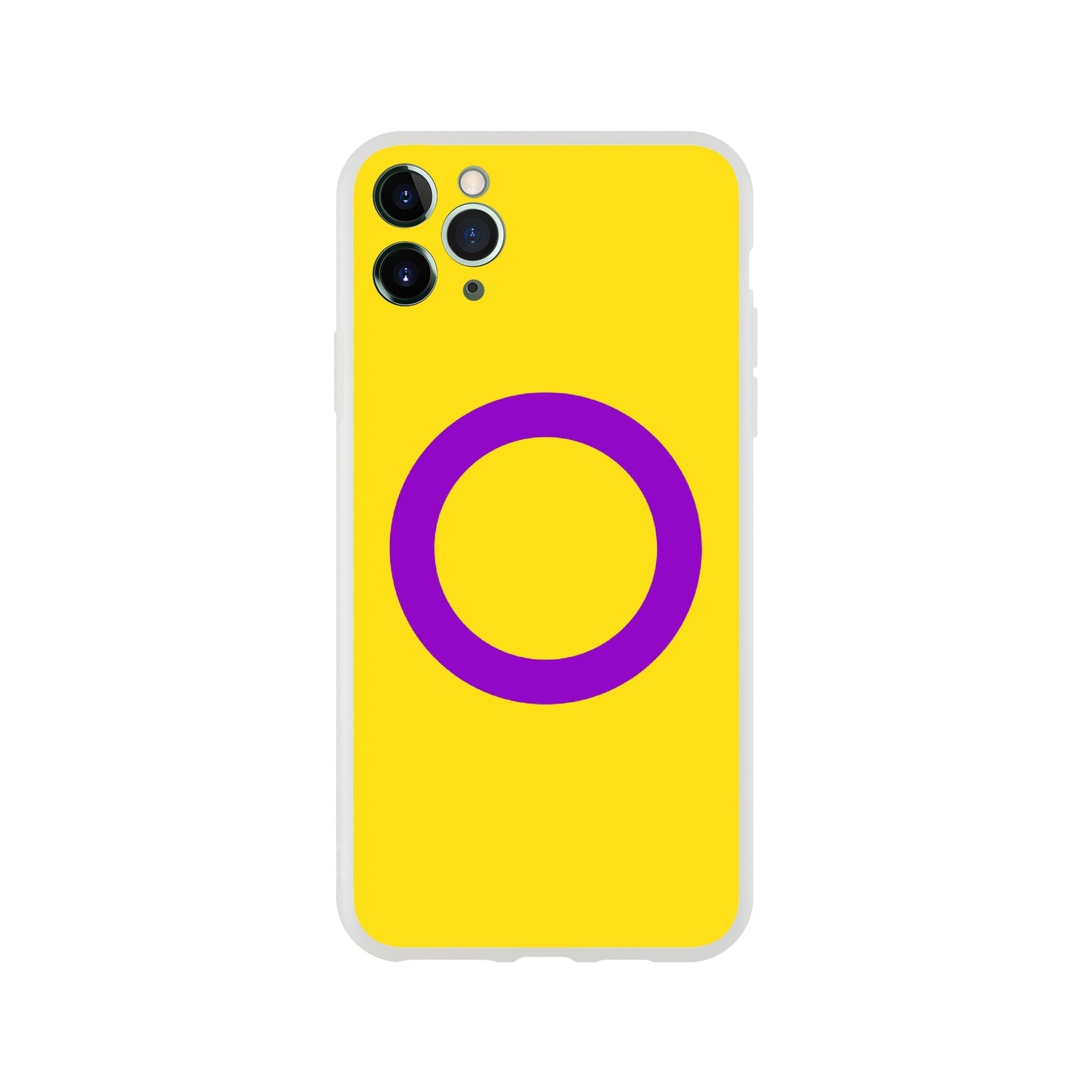 Mobile Phone Case - Intersex Pride Flag Flexi Phone Case - LGBTQIA+ Queer