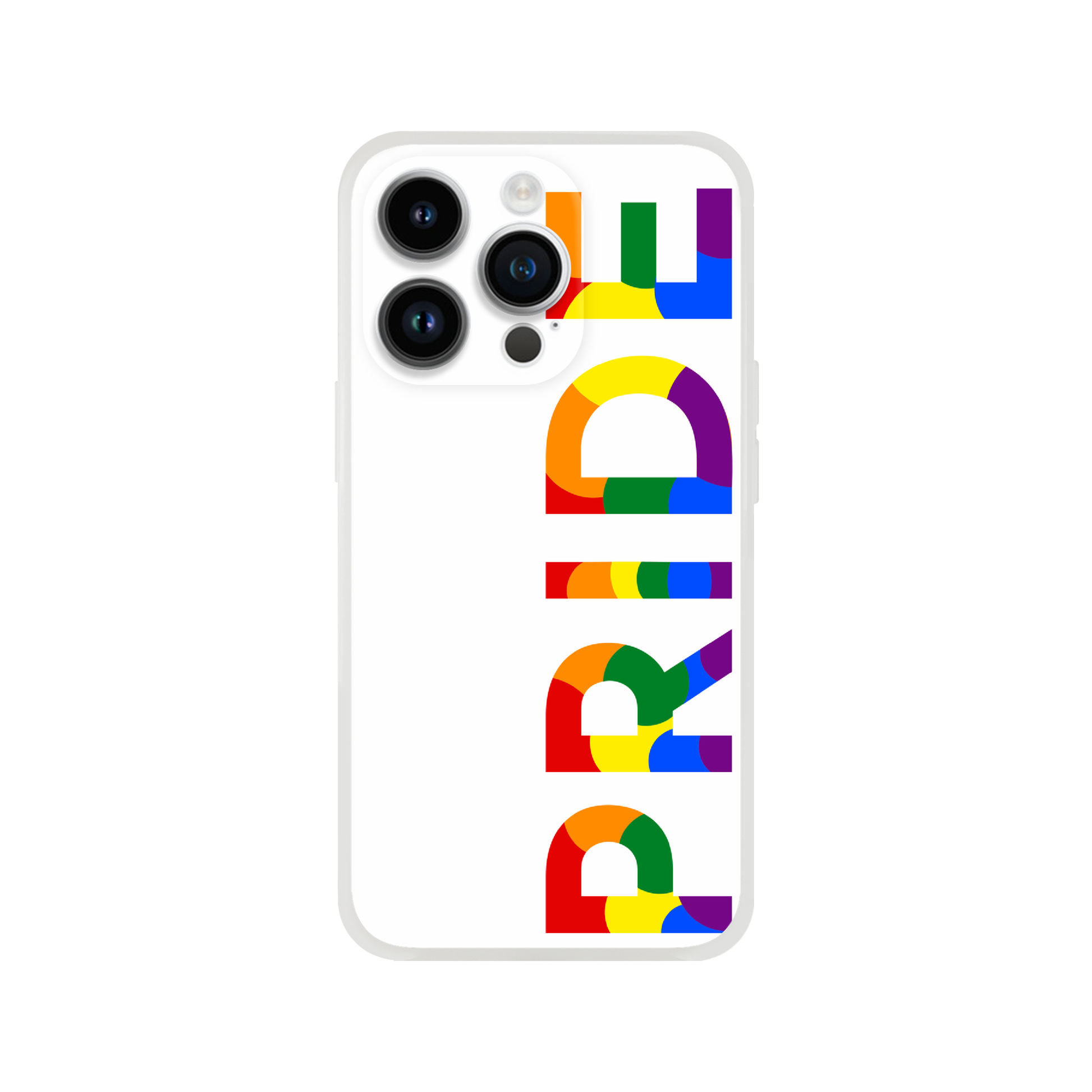 Mobile Phone Cases - Pride Side White Flexi Phone Case