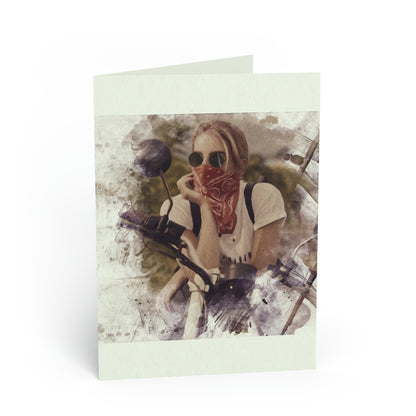 Blank Greeting Card - Cool Stare - LGBTQIA+ Queer Pride Blank Greeting Card