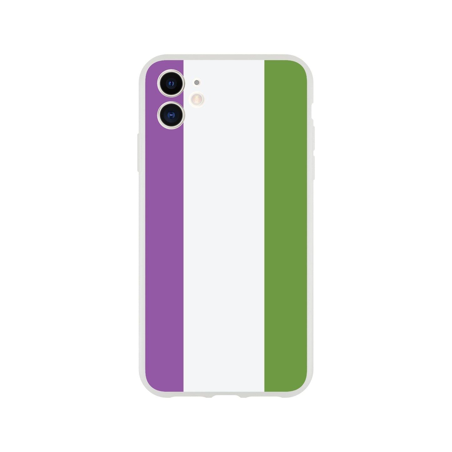 Mobile Phone Case - Genderqueer Pride Flag Flexi Phone Case - LGBTQIA+ Queer