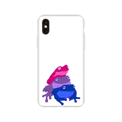 Mobile Phone Case - Bisexual Frog Stack Flexi Phone Case