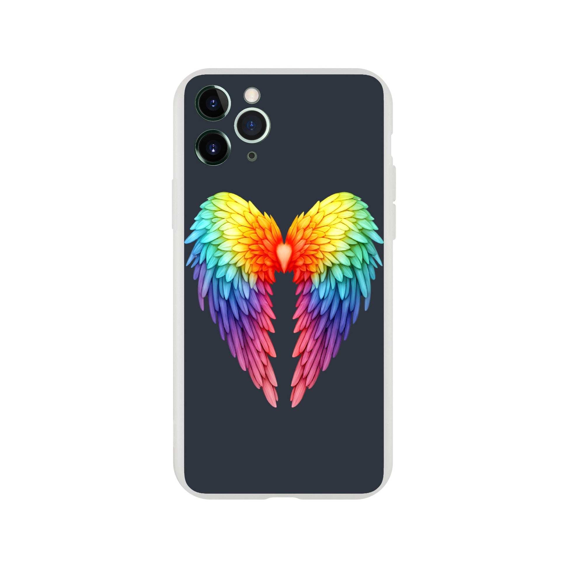 Mobile Phone Case - Get Your Rainbow Pride Wings Flexi Phone Case - LGBTQIA+ Queer