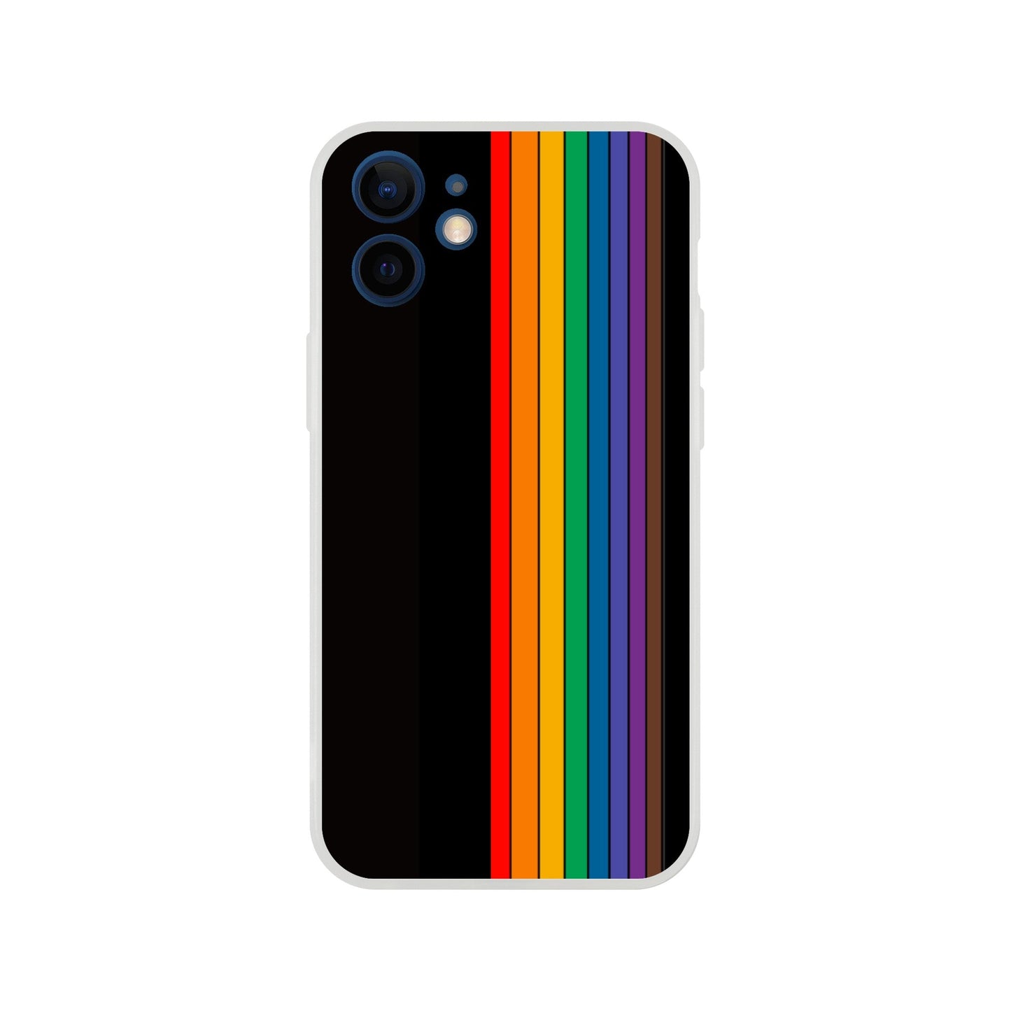 Mobile Phone Case - Pride Lines Flexi Phone Case - LGBTQIA+ Queer