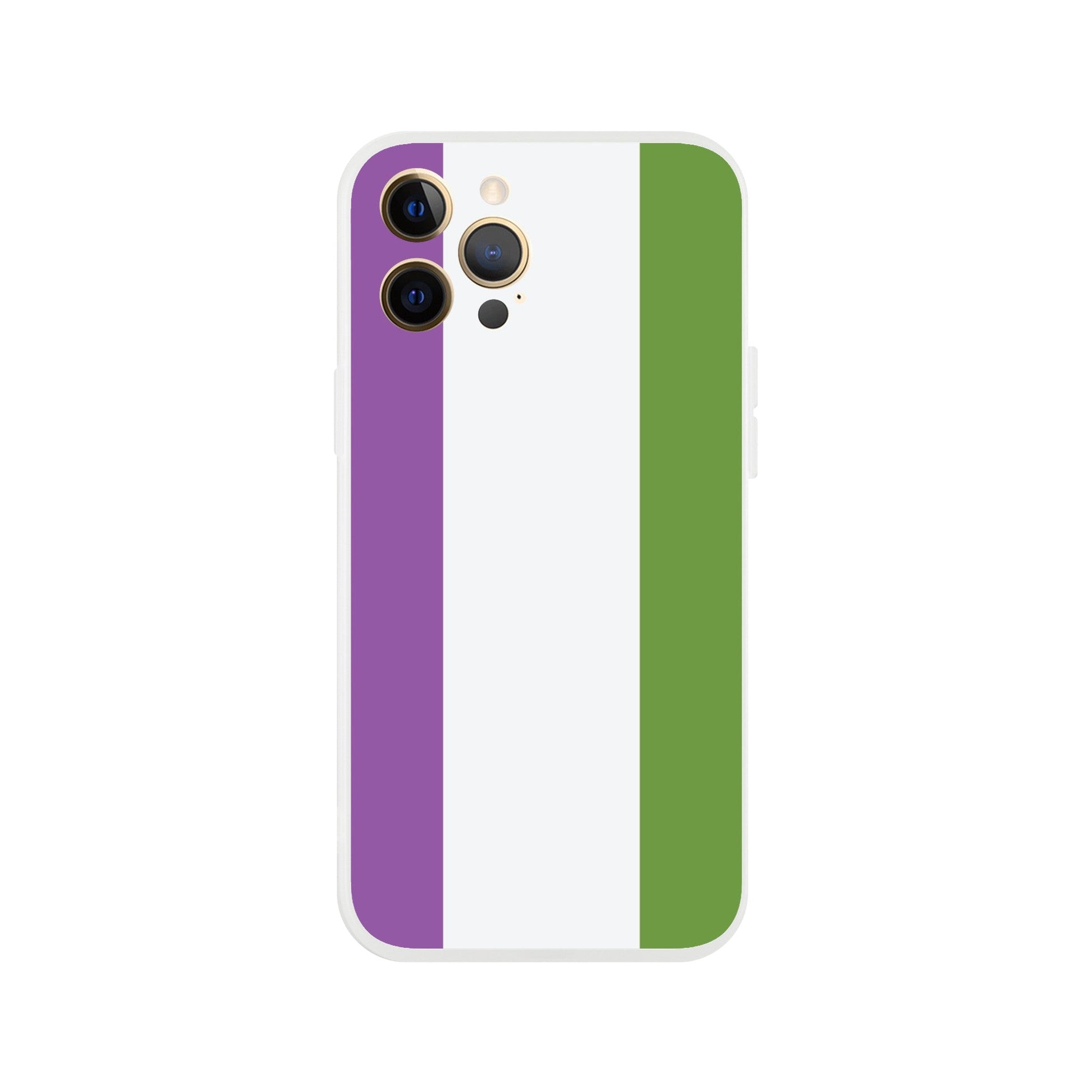 Mobile Phone Case - Genderqueer Pride Flag Flexi Phone Case - LGBTQIA+ Queer