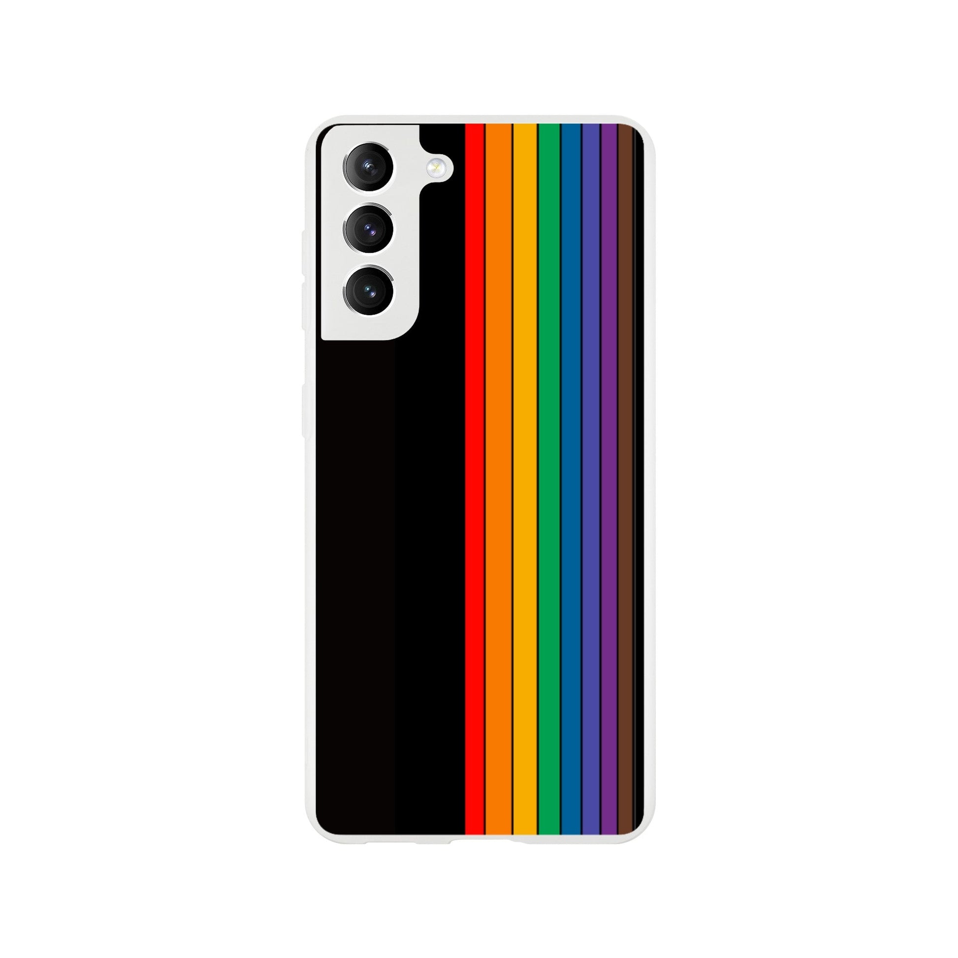 Mobile Phone Case - Pride Lines Flexi Phone Case - LGBTQIA+ Queer