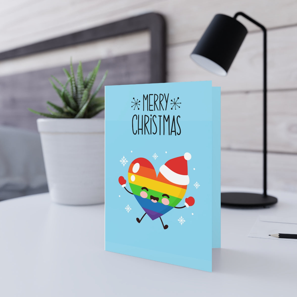 Greeting Card - Sweet Blue Christmas Greeting Card