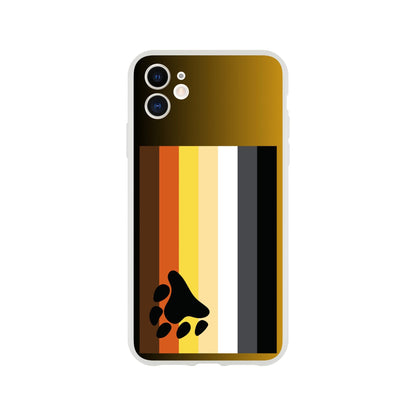 Mobile Phone Case - Brotherhood Bear Pride Flexi Phone Case - LGBTQIA+ Queer