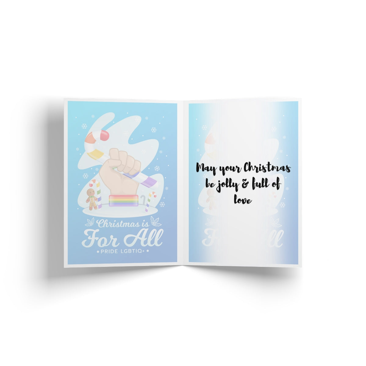 Christmas For All - LGBTQIA+ Queer Greeting Card