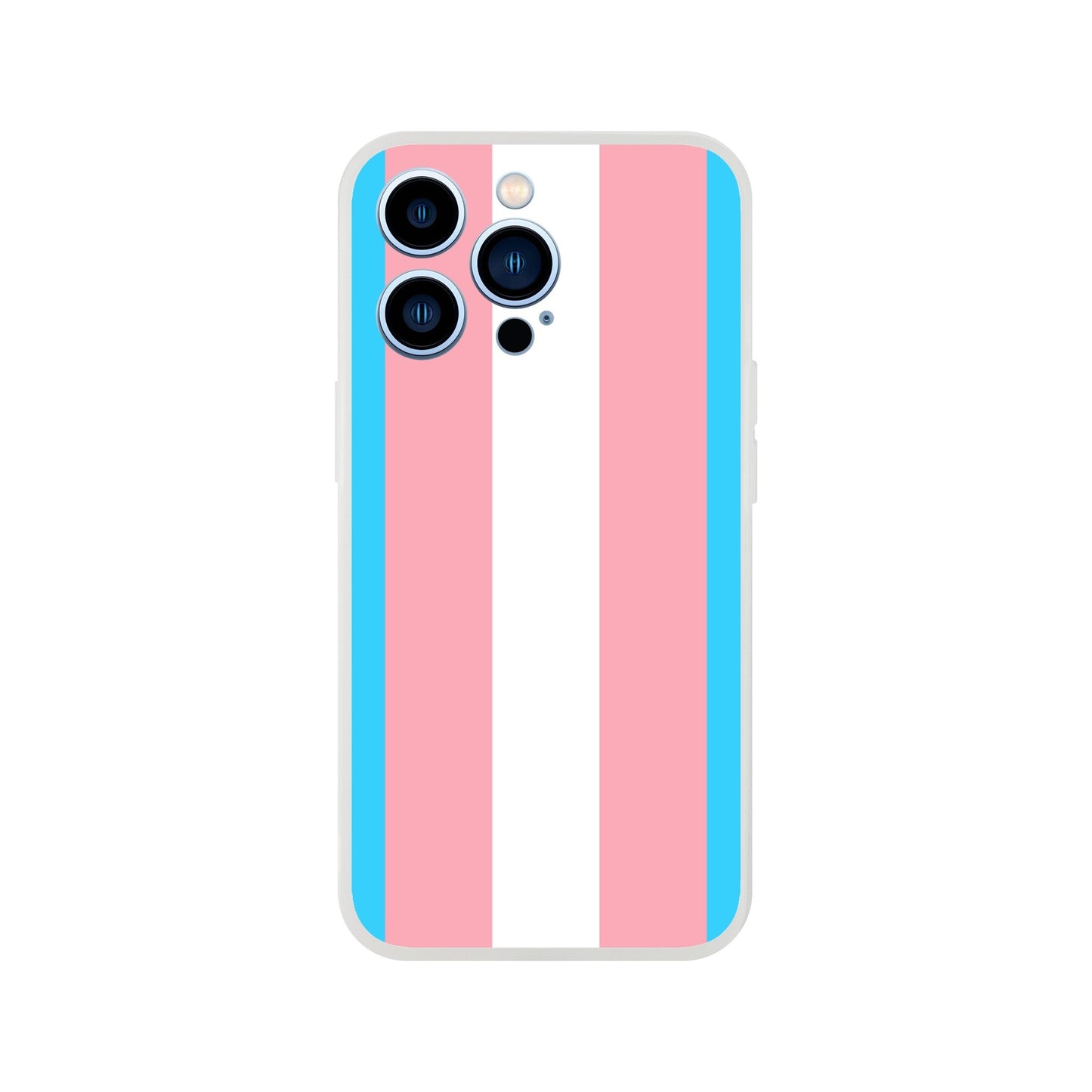 Mobile Phone Case - Trans Pride Flag Flexi Phone Case - LGBTQIA+ Queer