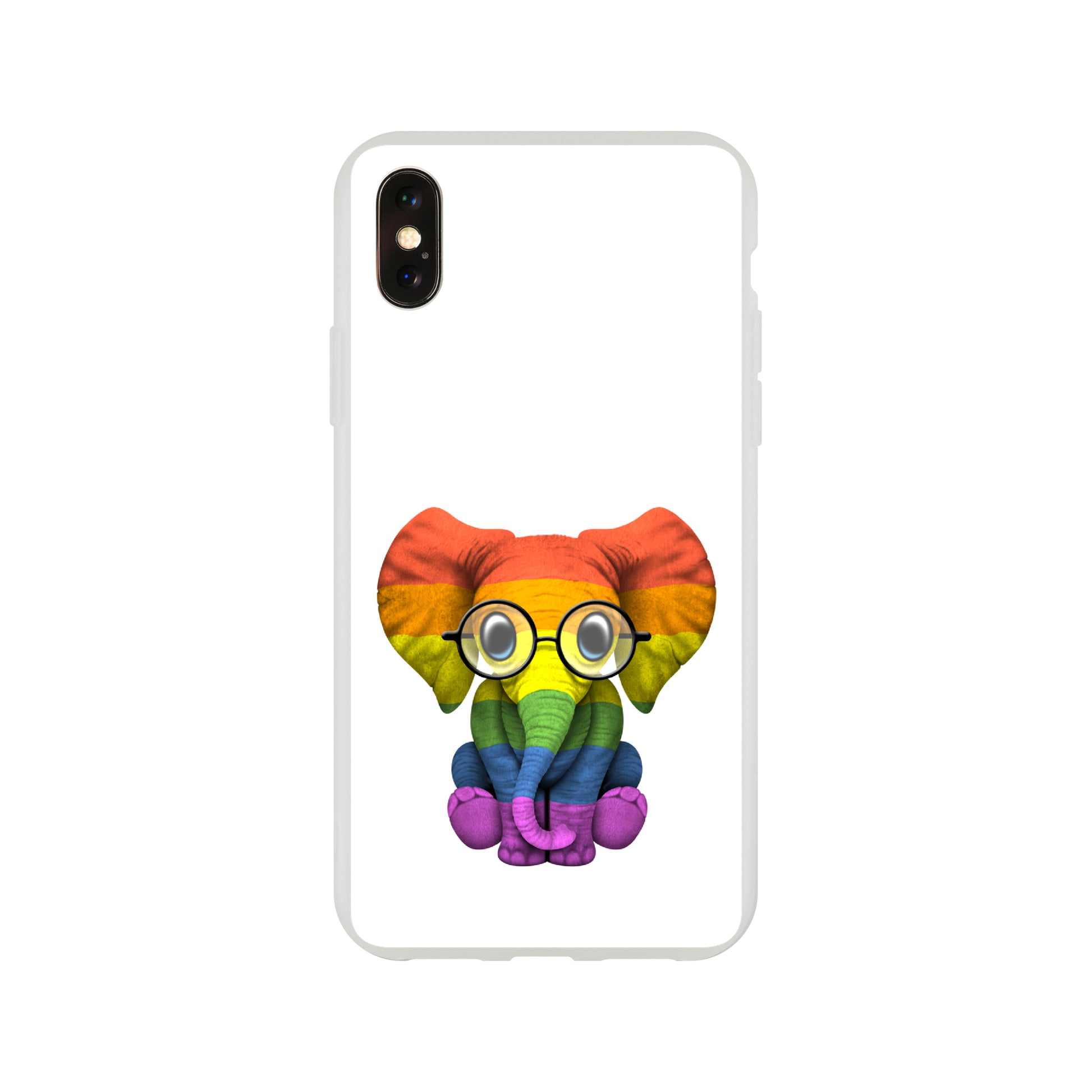 Mobile Phone Case - Baby Pride Elephant Flexi Phone Case