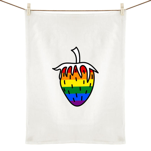 Tea Towel - Berry Pride - LGBTQIA+ Queers In The Kitchen Tipsy Tea Towels