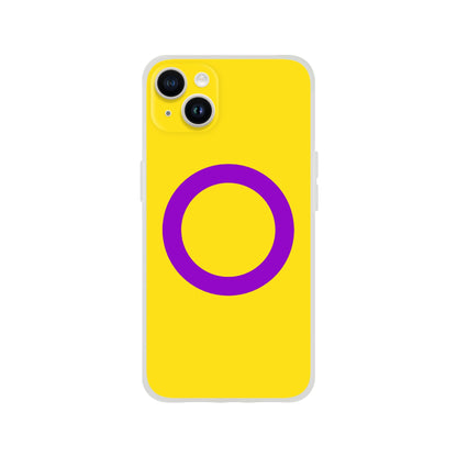 Mobile Phone Case - Intersex Pride Flag Flexi Phone Case - LGBTQIA+ Queer