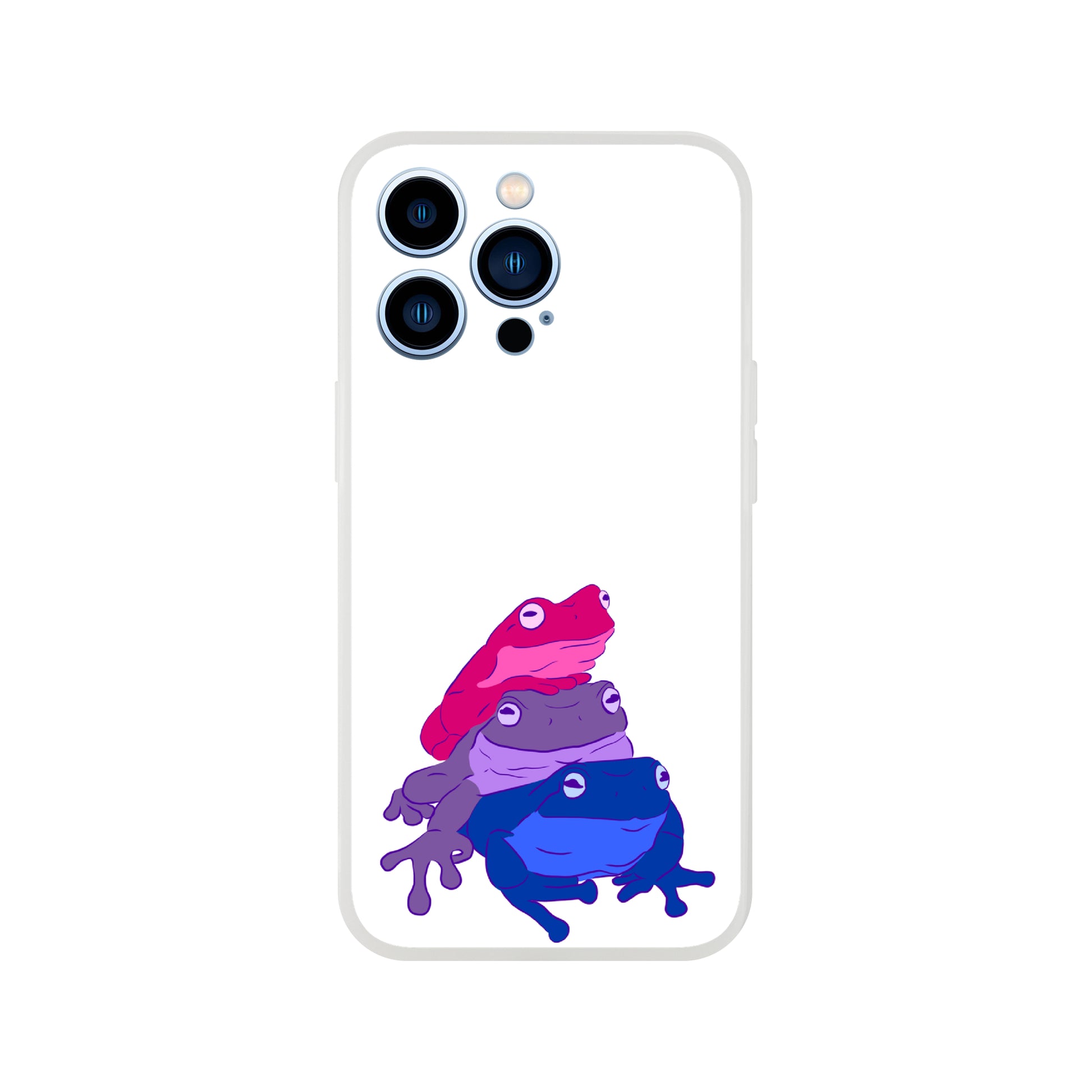 Mobile Phone Case - Bisexual Frog Stack Flexi Phone Case