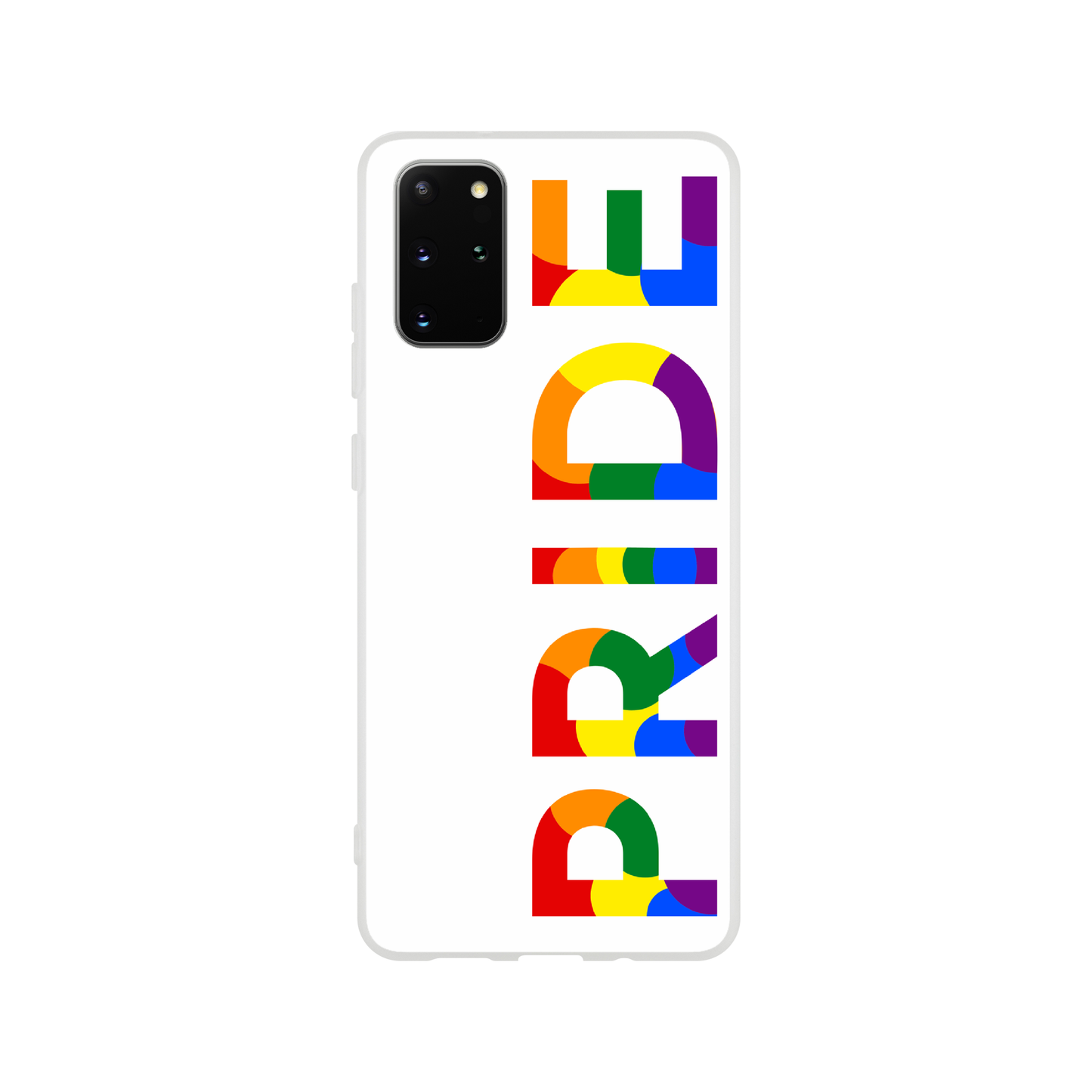 Mobile Phone Cases - Pride Side White Flexi Phone Case